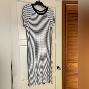 Striped Motherhood Maternity Dress (L)